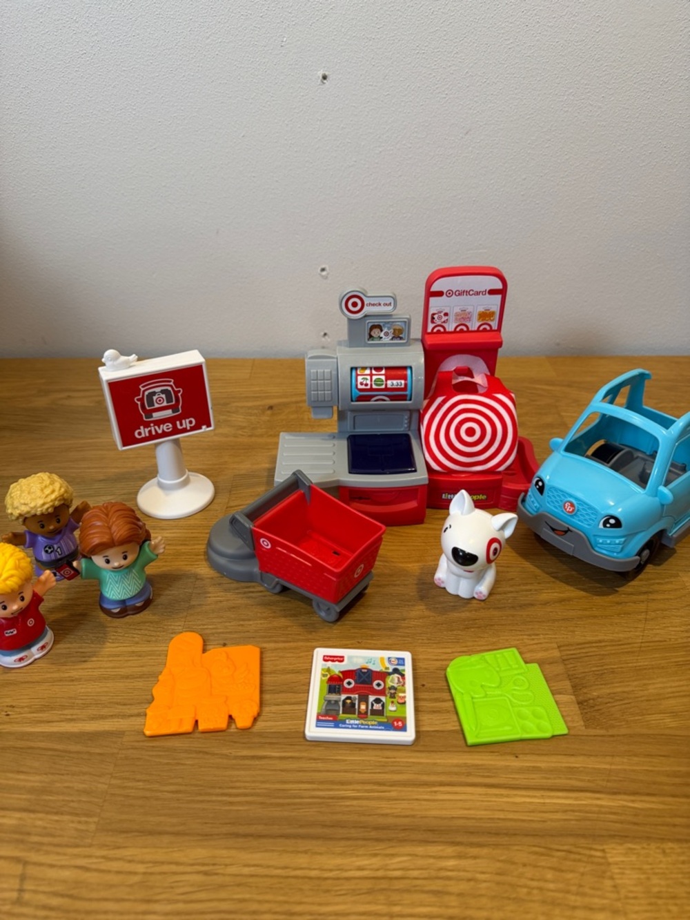 Little People Target drive up play set all pieces included like new